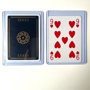GUCCI Collectible Playing Card, 9 of Hearts